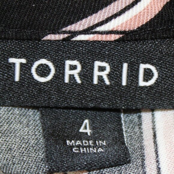 SALE Torrid Tank Multi Striped Stretch Challis Pullover Sleeveless 4, 4X, 26 EUC - Picture 9 of 11